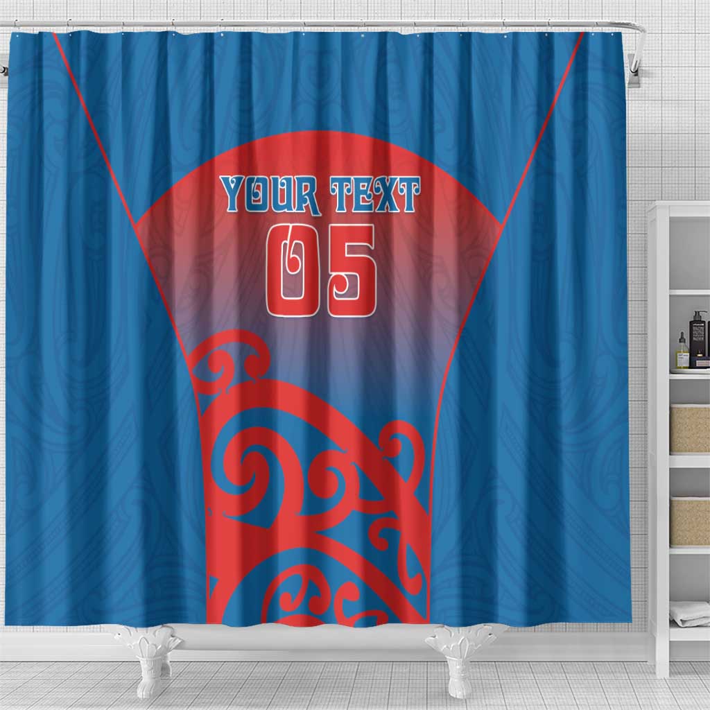Custom St Joseph's Maori Girls' College Shower Curtain Maori Koru Pattern