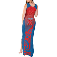 Custom St Joseph's Maori Girls' College Tank Maxi Dress Maori Koru Pattern