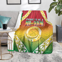 Vanuatu Blanket Proud To Be A Ni-Van With Tribal Pattern