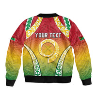 Personalised Vanuatu Bomber Jacket Proud To Be A Ni-Van With Tribal Pattern
