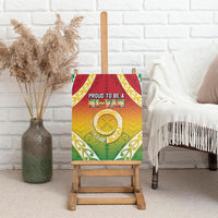Vanuatu Canvas Wall Art Proud To Be A Ni-Van With Tribal Pattern