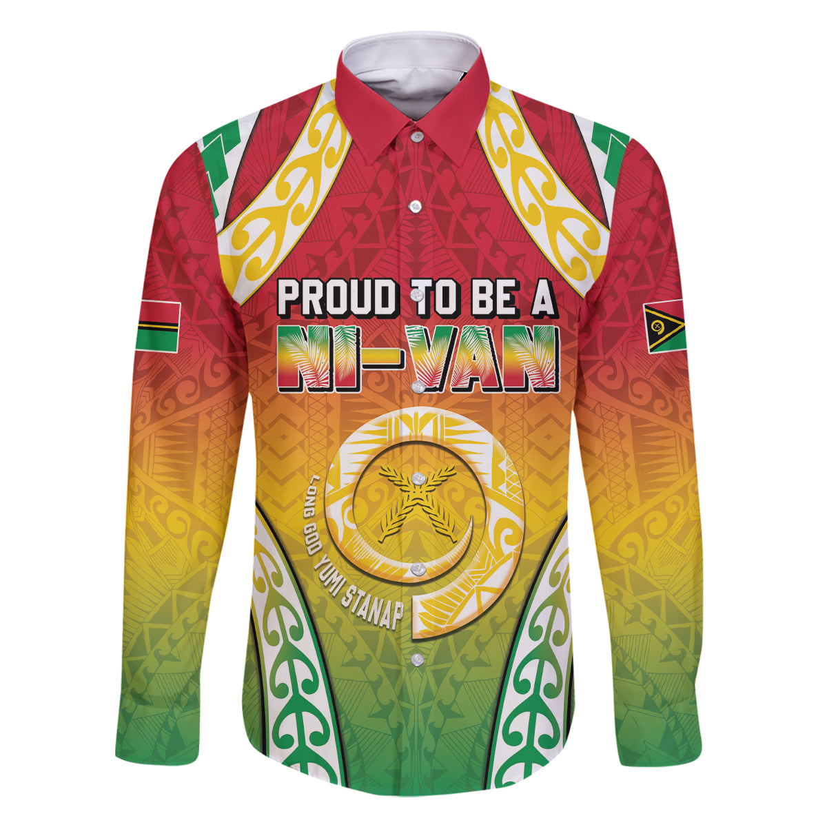 Personalised Vanuatu Family Matching Off Shoulder Short Dress and Hawaiian Shirt Proud To Be A Ni-Van With Tribal Pattern