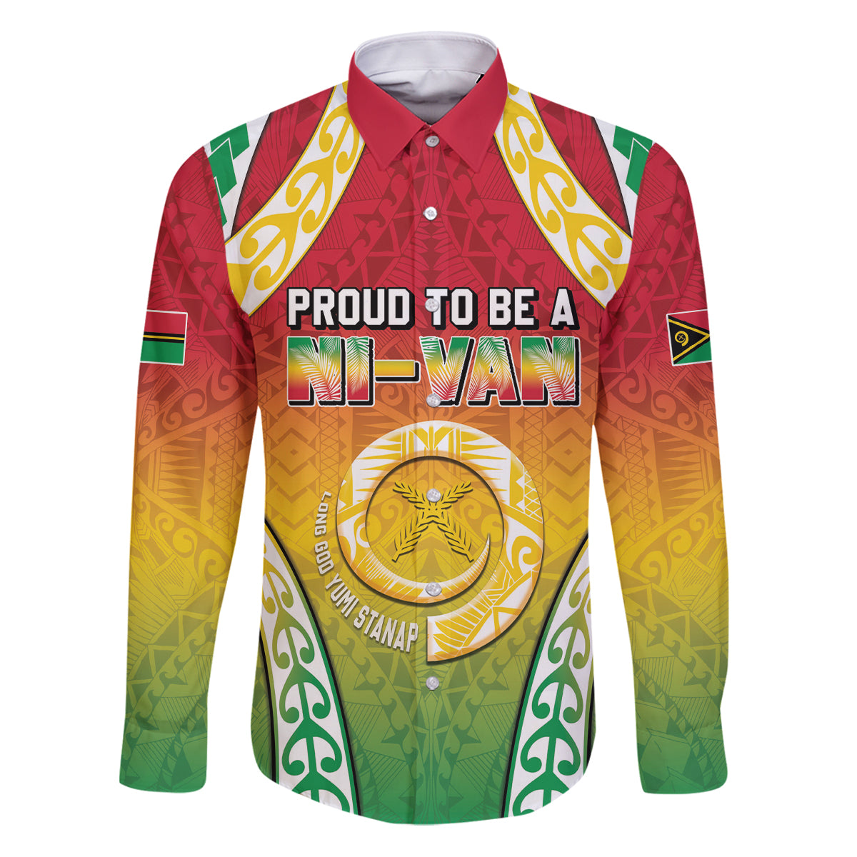 Personalised Vanuatu Family Matching Puletasi and Hawaiian Shirt Proud To Be A Ni-Van With Tribal Pattern