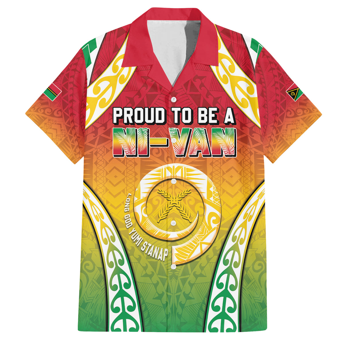 Personalised Vanuatu Family Matching Tank Maxi Dress and Hawaiian Shirt Proud To Be A Ni-Van With Tribal Pattern