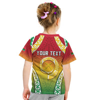 Personalised Vanuatu Kid T Shirt Proud To Be A Ni-Van With Tribal Pattern LT05 - Polynesian Pride