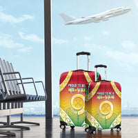 Vanuatu Luggage Cover Proud To Be A Ni-Van With Tribal Pattern LT05 - Polynesian Pride