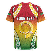 Personalised Vanuatu Rugby Jersey Proud To Be A Ni-Van With Tribal Pattern