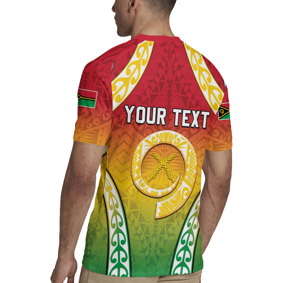 Personalised Vanuatu Rugby Jersey Proud To Be A Ni-Van With Tribal Pattern