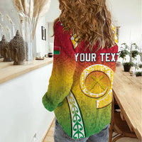 Personalised Vanuatu Women Casual Shirt Proud To Be A Ni-Van With Tribal Pattern