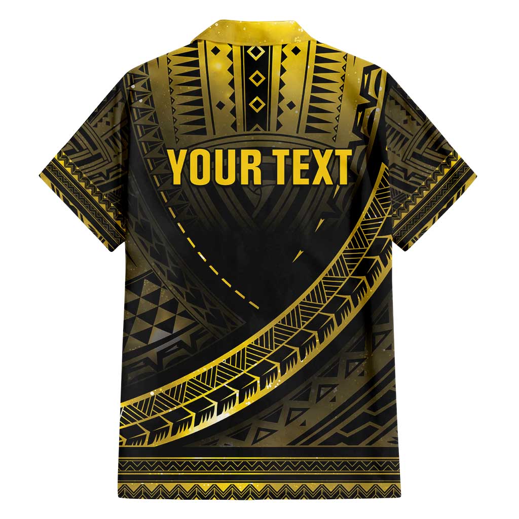 Personalised Polynesia Childhood Cancer Awareness Family Matching Summer Maxi Dress and Hawaiian Shirt You Are Stronger Than Cancer