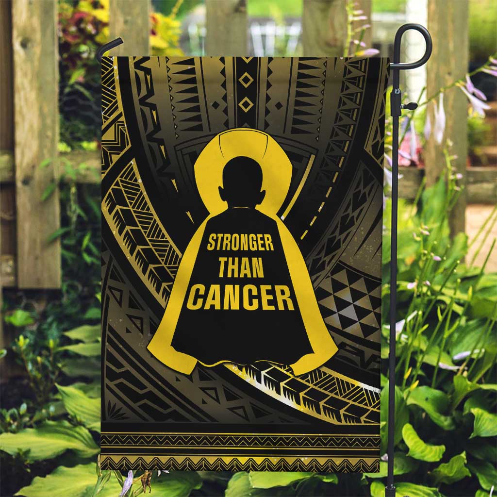 Polynesia Childhood Cancer Awareness Garden Flag You Are Stronger Than Cancer
