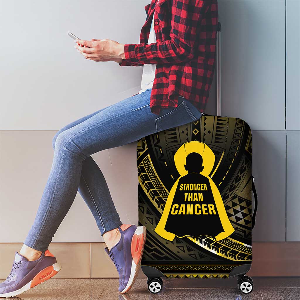 Polynesia Childhood Cancer Awareness Luggage Cover You Are Stronger Than Cancer