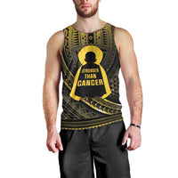Personalised Polynesia Childhood Cancer Awareness Men Tank Top You Are Stronger Than Cancer