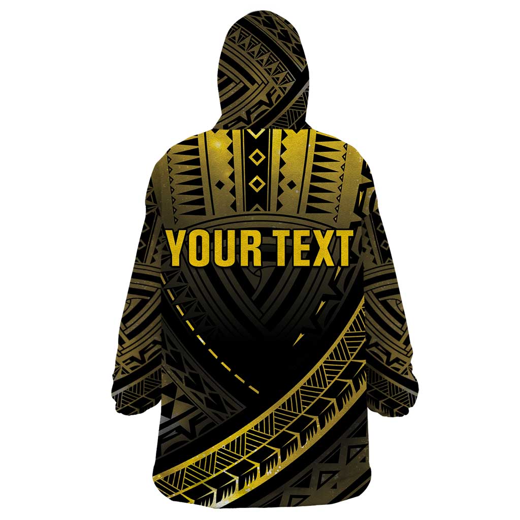 Personalised Polynesia Childhood Cancer Awareness Wearable Blanket Hoodie You Are Stronger Than Cancer