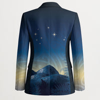 New Zealand Matariki Blazer Maori Waka With Silver Fern LT05 - Polynesian Pride