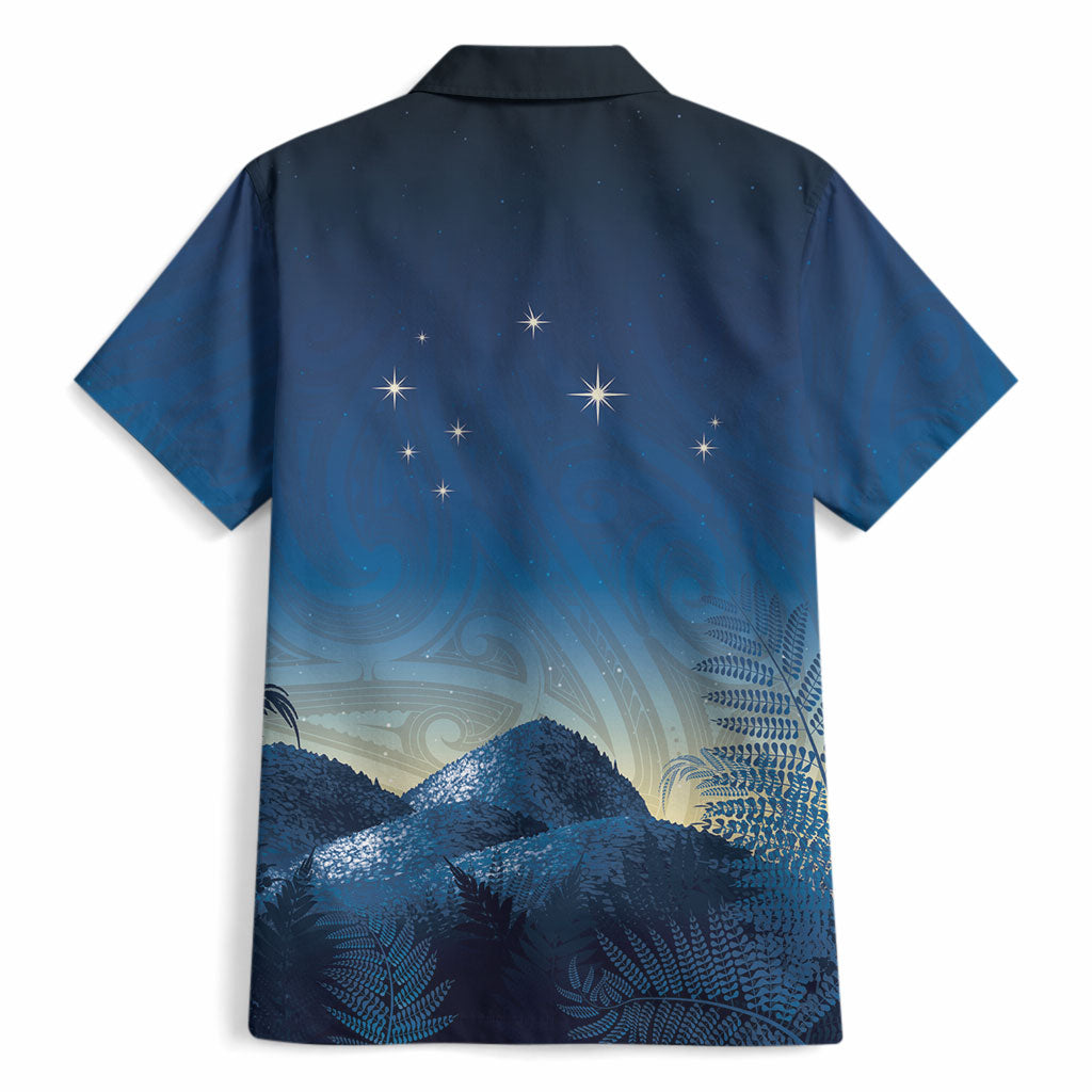 New Zealand Matariki Hawaiian Shirt Maori Waka With Silver Fern LT05 - Polynesian Pride