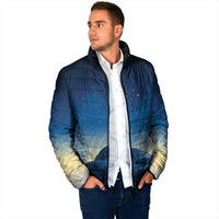 New Zealand Matariki Padded Jacket Maori Waka With Silver Fern LT05 - Polynesian Pride