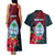 Personalized Guam Couples Matching Tank Maxi Dress and Hawaiian Shirt Latte Stone Mix Bougainvillea Polynesian Pattern LT05 - Polynesian Pride