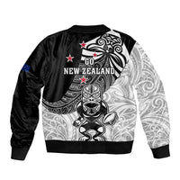 New Zealand Silver Fern Rugby Bomber Jacket World Cup 2023 Go Aotearoa Maori Pattern LT05 - Polynesian Pride