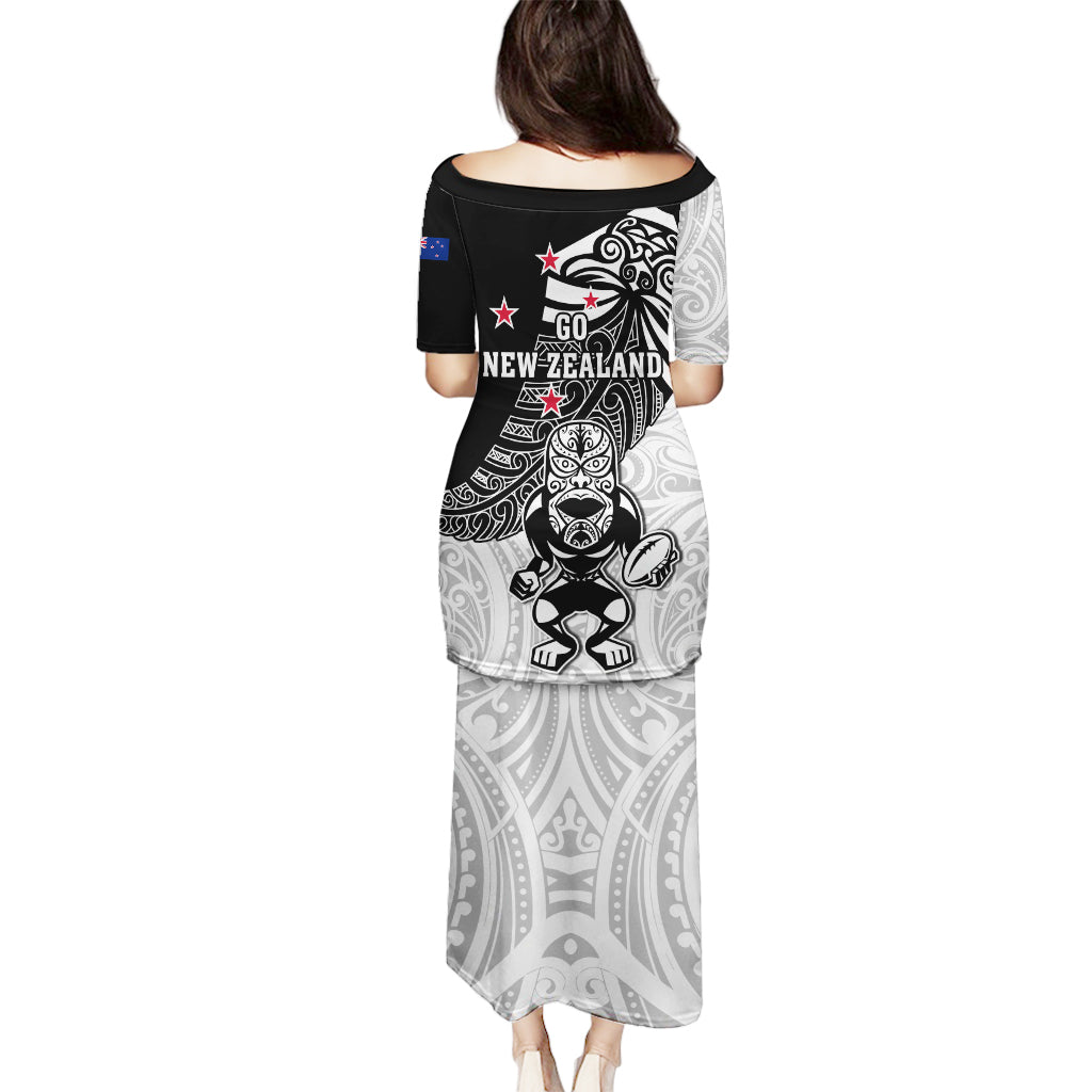 New Zealand Silver Fern Rugby Puletasi World Cup 2023 Go Aotearoa Maori Pattern LT05 - Polynesian Pride