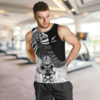 Custom New Zealand Fern Rugby Men Tank Top World Cup 2023 Go Aotearoa Maori Pattern LT05 - Polynesian Pride