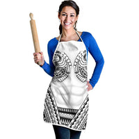Polynesian Tattoo Inspired Cosplay Costume Apron Tribal Warrior White - Polynesian Pride