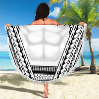 Polynesian Tattoo Inspired Cosplay Costume Beach Blanket Tribal Warrior White - Polynesian Pride