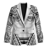 Polynesian Tattoo Inspired Cosplay Costume Blazer Tribal Warrior White - Polynesian Pride