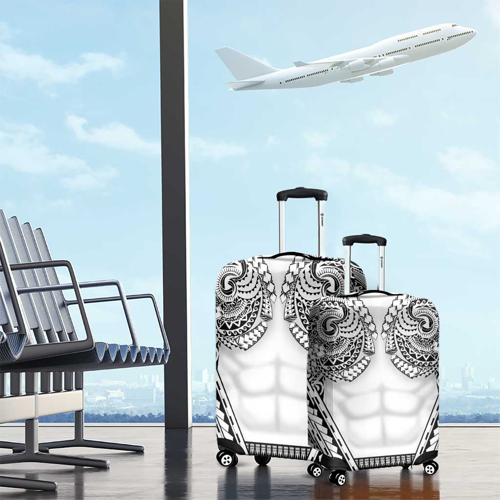 Polynesian Tattoo Inspired Cosplay Costume Luggage Cover Tribal Warrior White - Polynesian Pride