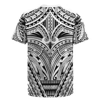Polynesian Tattoo Inspired Cosplay Costume Rugby Jersey Tribal Warrior White - Polynesian Pride