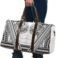 Polynesian Tattoo Inspired Cosplay Costume Travel Bag Tribal Warrior White - Polynesian Pride