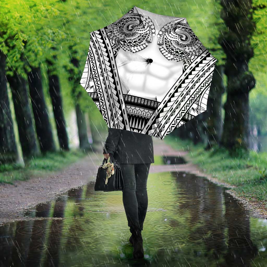 Polynesian Tattoo Inspired Cosplay Costume Umbrella Tribal Warrior White - Polynesian Pride