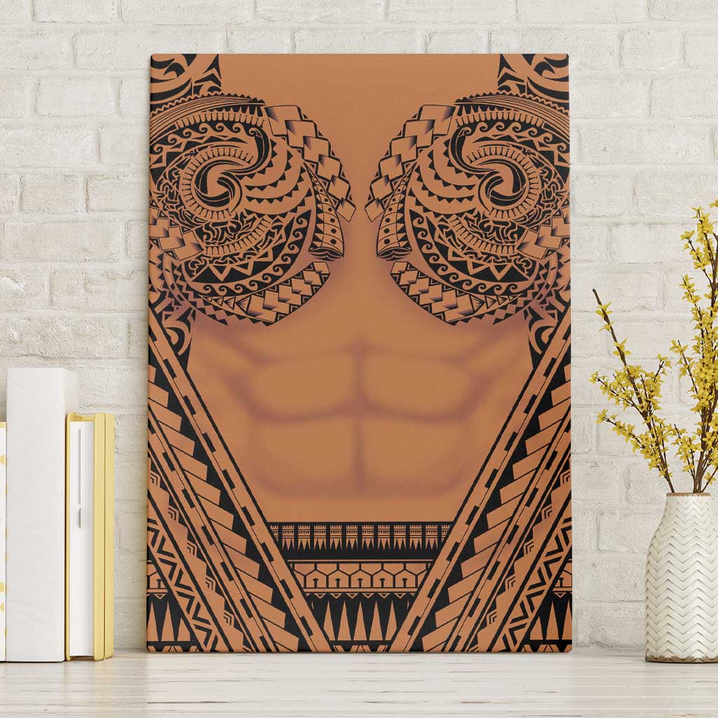 Polynesian Tattoo Inspired Cosplay Costume Canvas Wall Art Tribal Warrior - Polynesian Pride