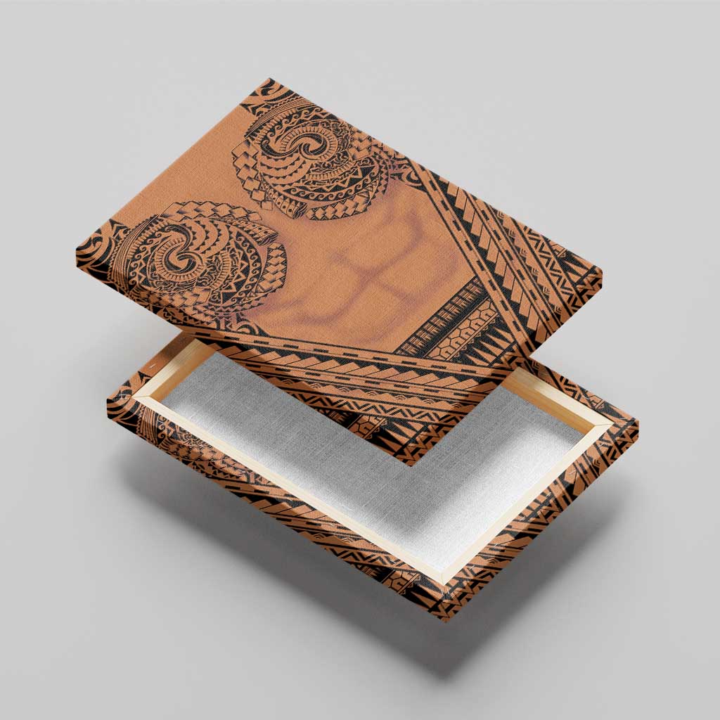 Polynesian Tattoo Inspired Cosplay Costume Canvas Wall Art Tribal Warrior - Polynesian Pride