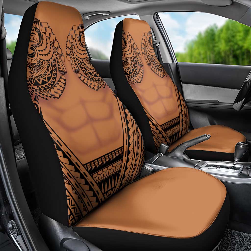 Polynesian Tattoo Inspired Cosplay Costume Car Seat Cover Tribal Warrior - Polynesian Pride
