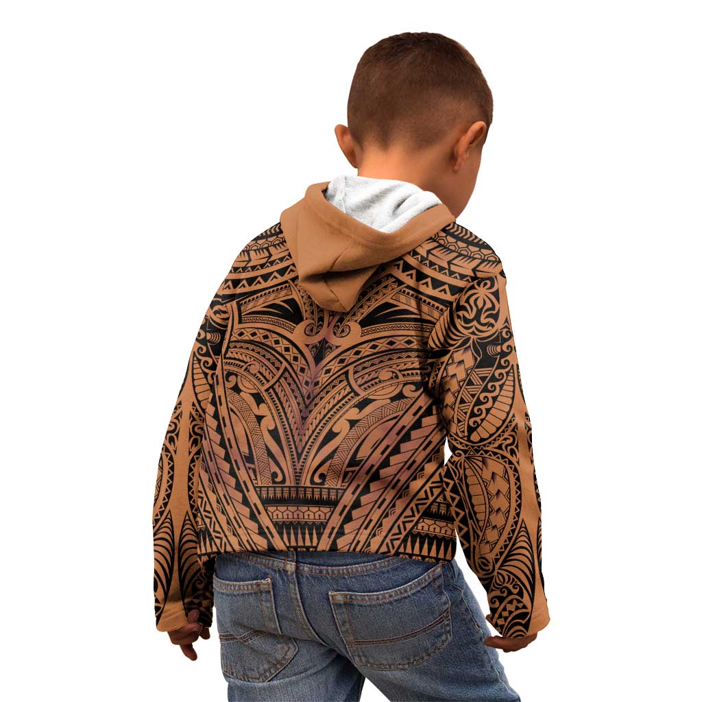 Polynesian Tattoo Inspired Cosplay Costume Kid Hoodie Tribal Warrior LT05 - Polynesian Pride