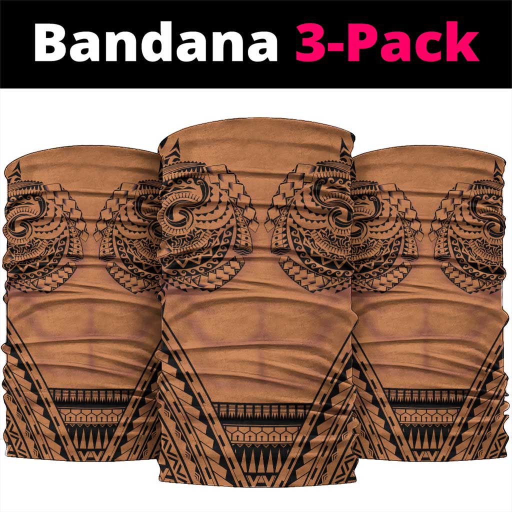Polynesian Tattoo Inspired Cosplay Costume Neck Gaiter Tribal Warrior - Polynesian Pride