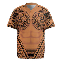 Polynesian Tattoo Inspired Cosplay Costume Rugby Jersey Tribal Warrior - Polynesian Pride
