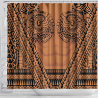 Polynesian Tattoo Inspired Cosplay Costume Shower Curtain Tribal Warrior - Polynesian Pride