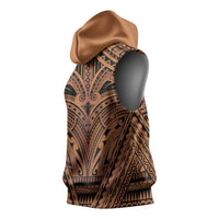 Polynesian Tattoo Inspired Cosplay Costume Sleeveless Hoodie Tribal Warrior - Polynesian Pride