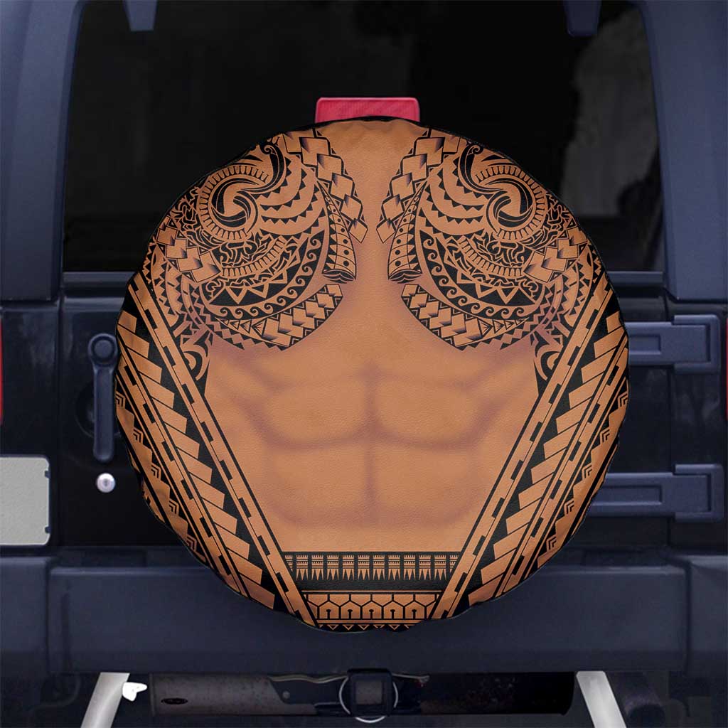Polynesian Tattoo Inspired Cosplay Costume Spare Tire Cover Tribal Warrior - Polynesian Pride