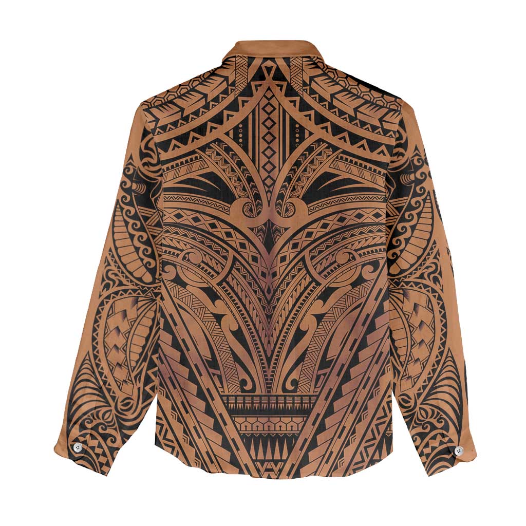 Polynesian Tattoo Inspired Cosplay Costume Women Casual Shirt Tribal Warrior - Polynesian Pride