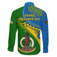 malampa-day-family-matching-long-sleeve-bodycon-dress-and-hawaiian-shirt-sand-drawing-vanuatuan-pattern