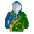 Malampa Day Kid Hoodie Sand Drawing Vanuatuan Pattern LT05 Zip Hoodie Green - Polynesian Pride