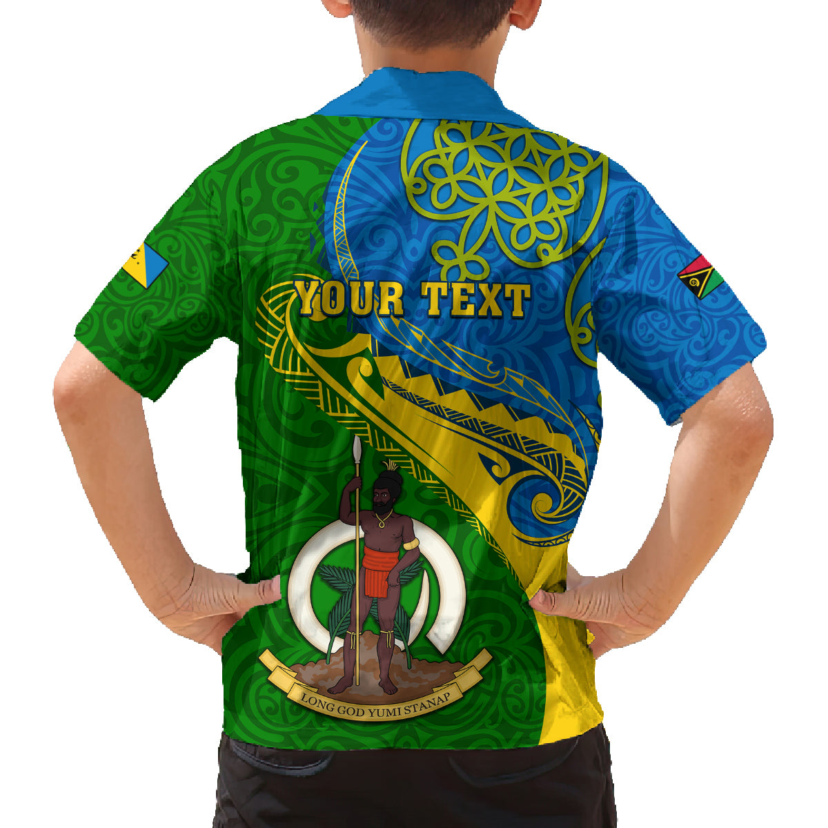 Personalized Malampa Day Family Matching Off Shoulder Short Dress and Hawaiian Shirt Sand Drawing Vanuatuan Pattern LT05 - Polynesian Pride