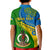 Personalized Malampa Day Kid Polo Shirt Sand Drawing Vanuatuan Pattern LT05 - Polynesian Pride