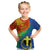 Personalized Tafea Day Kid T Shirt Sand Drawing Vanuatuan Pattern LT05 Blue - Polynesian Pride
