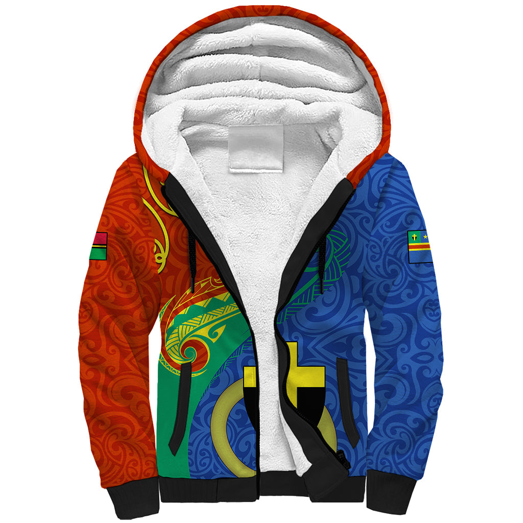 personalized-tafea-day-sherpa-hoodie-sand-drawing-vanuatuan-pattern