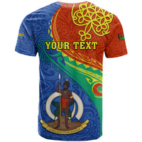 Personalized Tafea Day T Shirt Sand Drawing Vanuatuan Pattern LT05 - Polynesian Pride