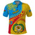 Torba Day Polo Shirt Sand Drawing Vanuatuan Pattern LT05 Yellow - Polynesian Pride